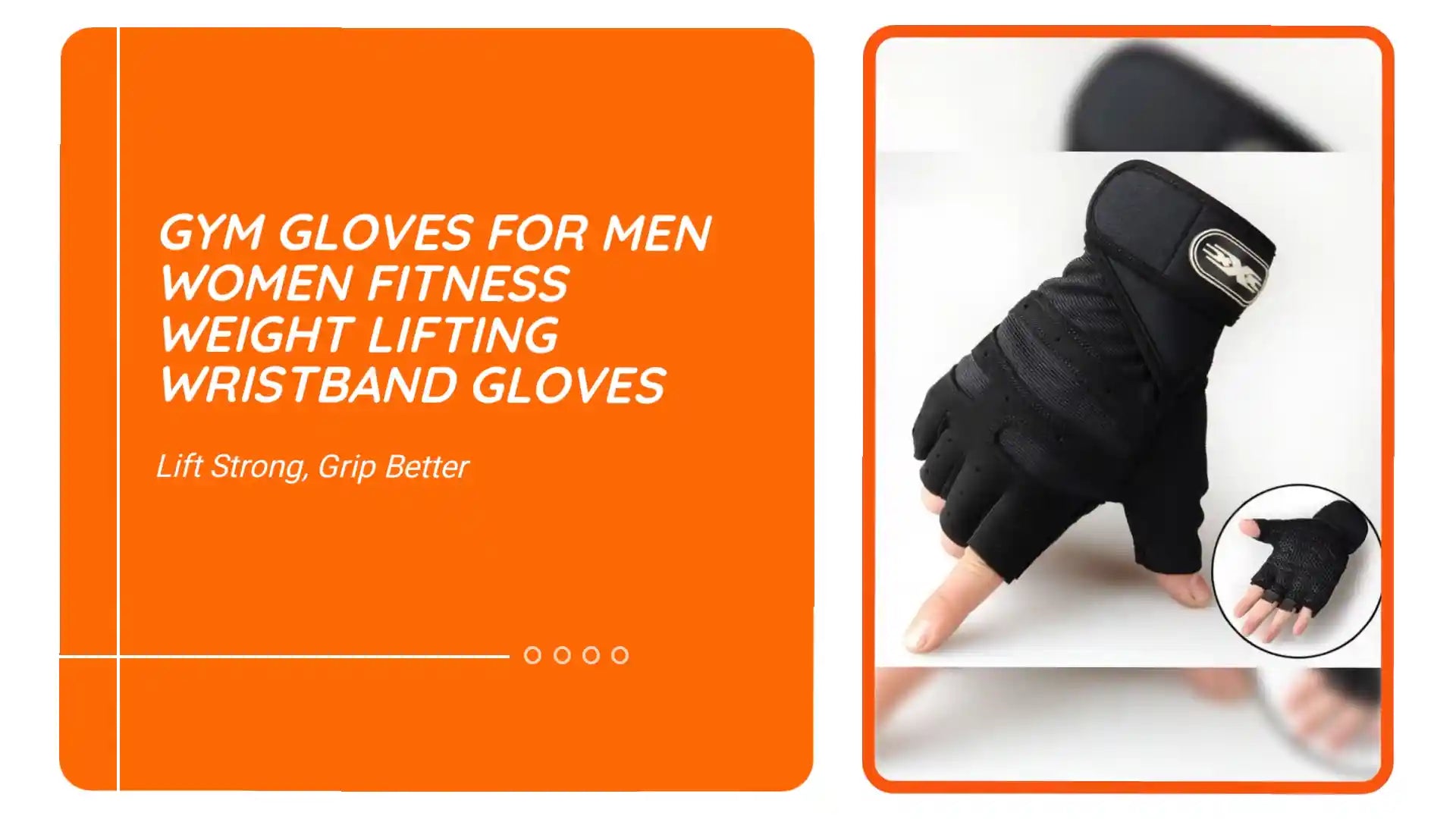Gym Gloves for Men Women Fitness Weight Lifting Wristband Gloves by@Outfy